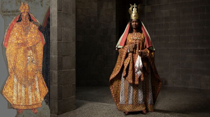 Centuries-old Christian Nubian murals inspire gorgeous fashion reconstructions