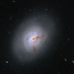 Hubble Space Telescope Peers into Post-Starburst Galaxy