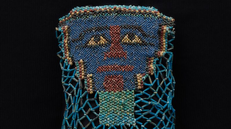 Bead net funerary shroud: A 2,500-year-old beaded veil from Egypt depicting the deceased’s transformation into Osiris