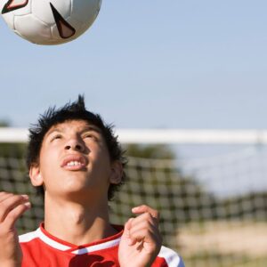 Heading a soccer ball just once is enough to raise levels of proteins associated with brain damage