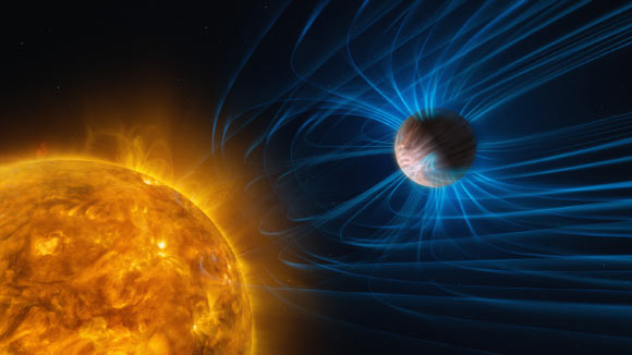 Astronomers Detect Clearest Signs Yet of Magnetic Fields on Extrasolar Planets
