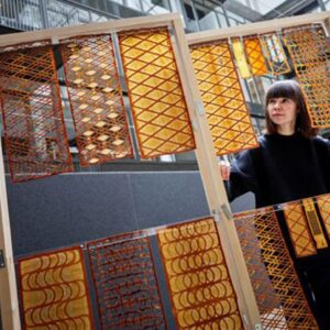 This yeast-based 3D printed biomaterial could one day replace your wallpaper and drapes