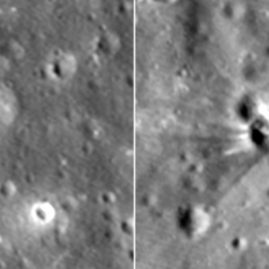 Out-of-control SpaceX rocket carved a 60-foot crater into the moon, NASA images reveal