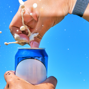 Does tapping on a soda can really stop it from exploding?