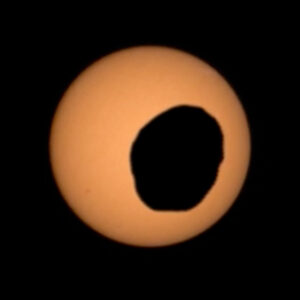 NASA’s Perseverance Rover Spots Phobos Crossing the Sun