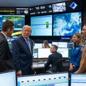 Why it matters that President Trump just dialed into a NASA news conference