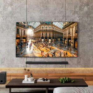 LG TV shown scanning LAN for third-party phones and other devices