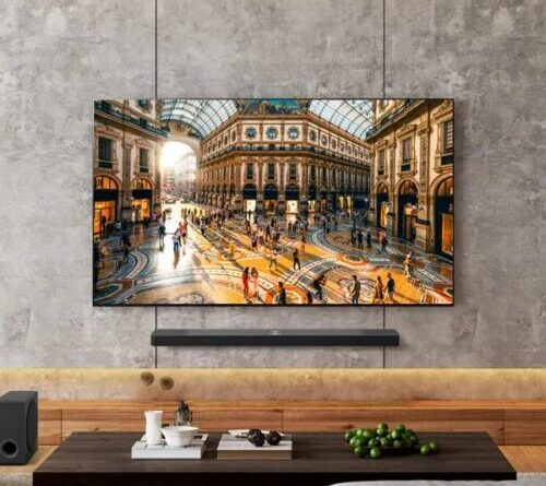 LG TV shown scanning LAN for third-party phones and other devices
