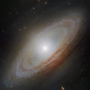 Hubble Spots Spiral Galaxy Rotating Out of Sync with Itself