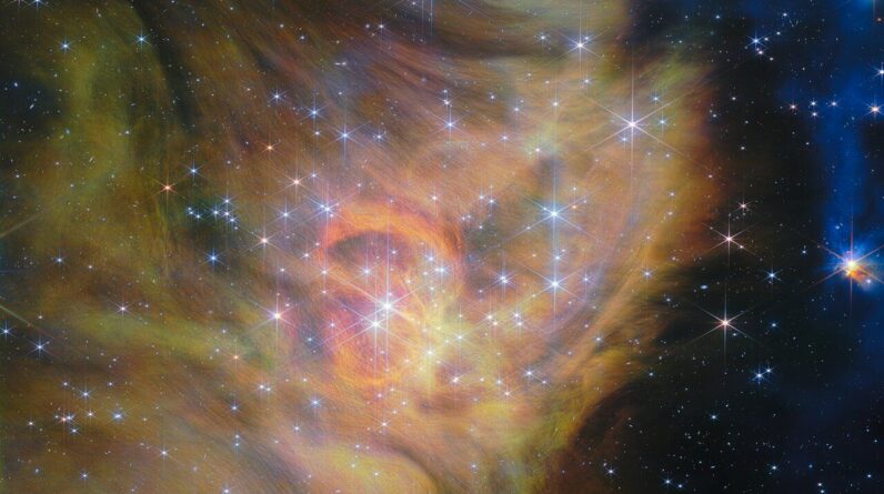 James Webb telescope shares one of its biggest images ever, with record-breaking stars hiding in the dust