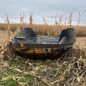 A Chinese rocket deorbited over Minnesota and left this in a farmer’s cornfield