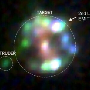 James Webb telescope discovers rare ring galaxy and ‘intruder’ 2 billion years after the Big Bang